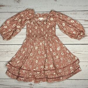 Noralee Elodie Pink Floral Kids Dress - 4T